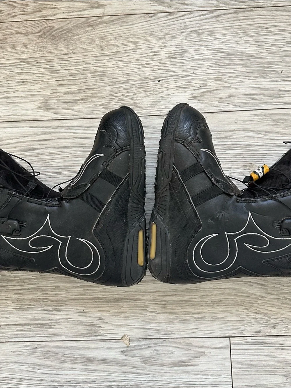 IRO Women's Black Snowboard Boot with Yellow Lace Pull